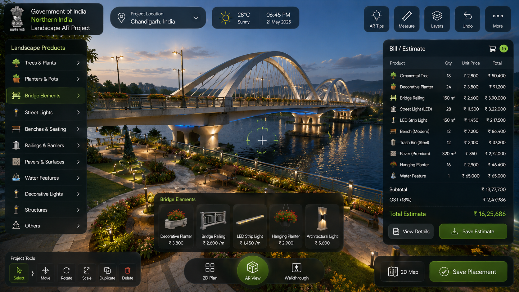 Northern India Landscape AR — Government Infrastructure Planning screenshot 5